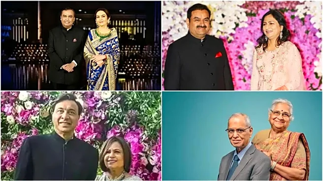 Mukesh Ambani And Nita Ambani, Gautam Adani And Priti Adani, Narayana Murthy And Sudha Murty, Lakshmi Mittal And Usha Mittal: Indian Billionaires A...