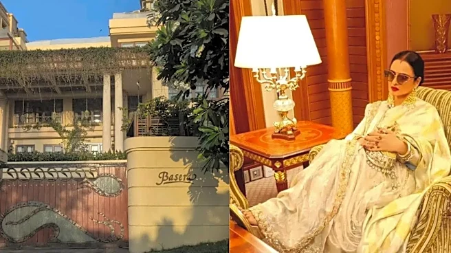 Inside Rekha's Rs 100 Crore Luxurious House Basera: Dark Wood Carvings, Antique Mirrors and a Garden Fit for Royalty