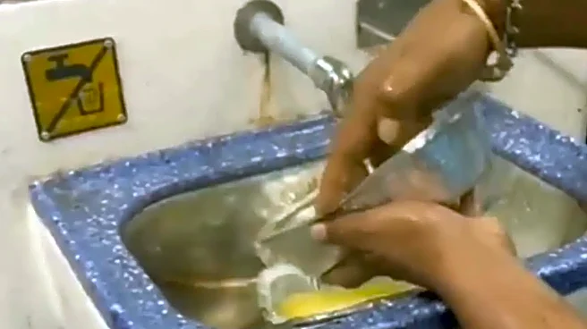 Vendor Washes Used Disposable Food Containers And Reuses Them On Train? No, Not Really!