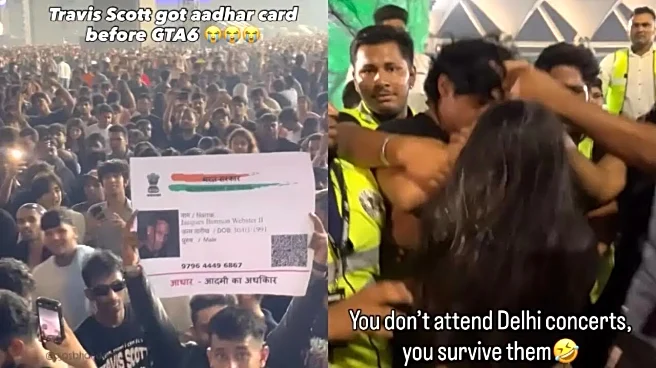 'Kalesh' Among Fans, 'Aadhaar Card' For Travis Scott: Viral Moments From Delhi Concert That Broke Internet