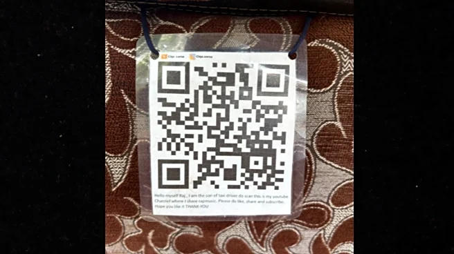 Here’s How A ‘Supportive Father’ Looks Like– Mumbai Man Hangs Son’s YouTube Channel QR Code Inside His Taxi