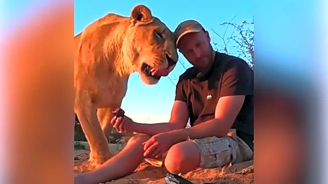 Lioness 'Lets' Her Caretaker Take A Bite From Her Fresh Hunt; Viral Video Shocks Internet | WATCH