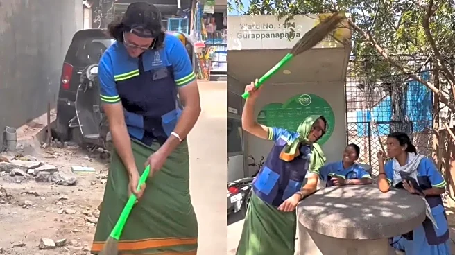 'I'm The White Pourakarmika': US Man In Lungi Joins Sanitation Workers To Clean Bengaluru Streets | VIDEO