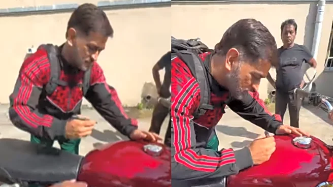 ‘Royal Enfield Worth Crores?’: MS Dhoni Signs Fan’s Bike; Internet Says ‘Bike Price Went From Lakhs To Crores’
