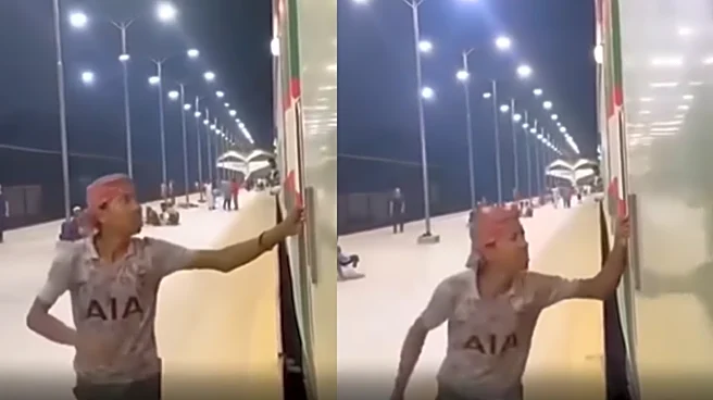 Heartbreaking! Child Vendor Runs Alongside Moving Train As Passenger Refuses To Pay At Railway Station