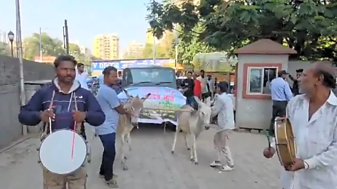 Pune Man Uses Donkeys To Drag Mahindra Thar To Showroom; His Unusual Protest Goes Viral | VIDEO