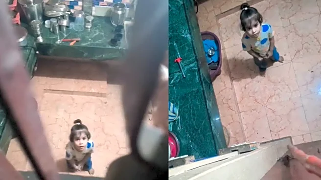 'Dekho Meri Aulad Ki Kartoot': Kid Locks Herself In Kitchen, Mom-Daughter's 'Funny Kalesh' Is Viral | VIDEO