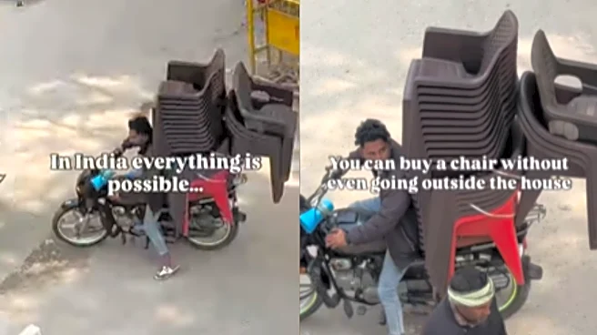 ‘India Is Not Even For Experts!’: Polish Model Stunned After Seeing Biker Carrying 20 Chairs! Viral