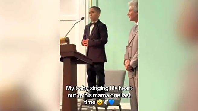 10-Year-Old Sings At His Mother's Funeral; Heartbreaking Video Leaves Internet In Tears | WATCH
