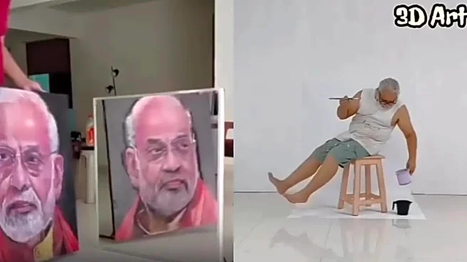 Meet Akbar Momin, 69-Year-Old Artist Whose Portrait Of PM Modi Turns Into HM Amit Shah In Mirror | WATCH