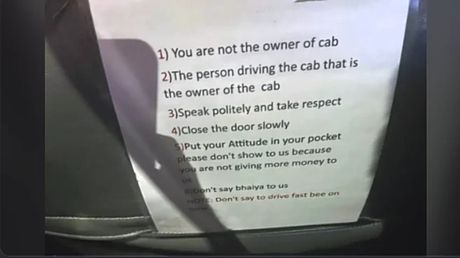 ‘Don't Say Bhaiya’ To ‘You’re Not Cab’s Owner’– Bengaluru Cab Driver’s Rules For Passengers Go Viral