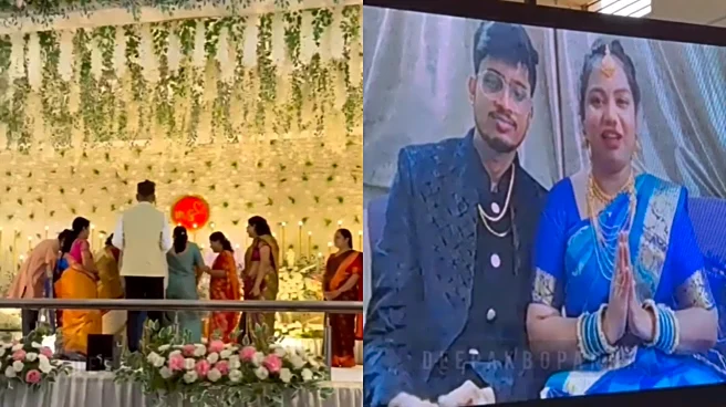 Karnataka Couple Attends Their Own Wedding Reception Online– After Their IndiGo Flight Got Cancelled!