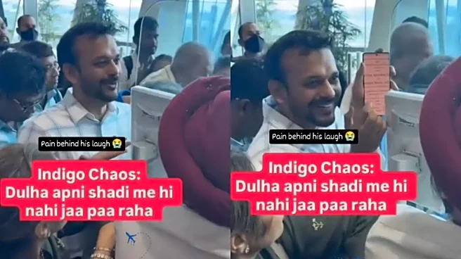 'Main Hee Apni Shaadi Mein Nahi Ja Pa Raha': Groom's Humorous Rant Goes Viral Amid IndiGo Flight Delay | VIDEO