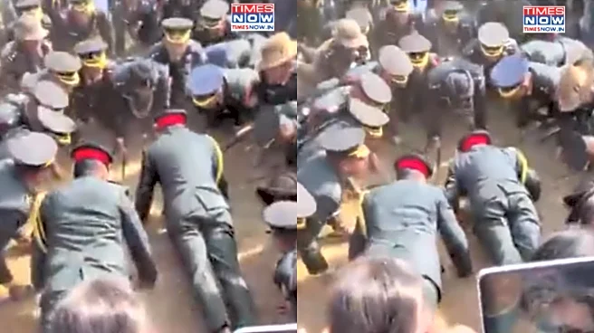 Army Chief General Dwivedi Does Push-Ups With Officers During Passing Out Parade In Dehradun; ‘Inspiring’