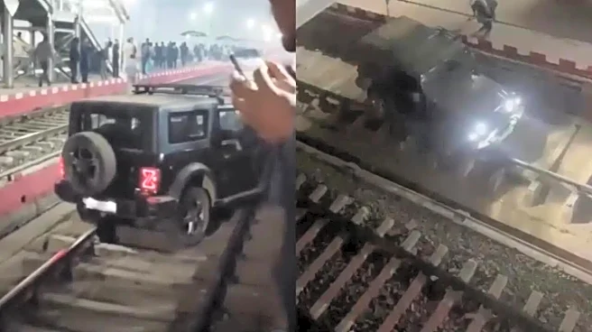 'Why Always Thar?' 65-Year-Old Drives Mahindra SUV Onto Railway Tracks In Nagaland | Viral Video
