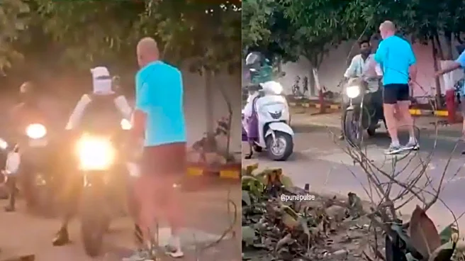 Foreigners School Locals In Pune For Riding On Footpaths, Internet Says ‘Extreme Civic Failure’ | VIDEO