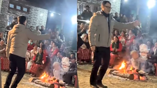 ‘Deeply Rooted In My Traditional Faith’: Kiren Rijiju Dances At Sarok Festival With Aka Miji Community