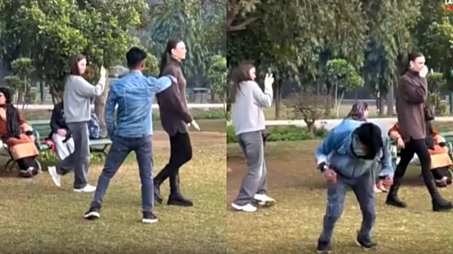 ‘Embarrassing’: Indian Man Backflips To Gain Foreign Woman’s Attention; Gets Ignoned After Approaching Her