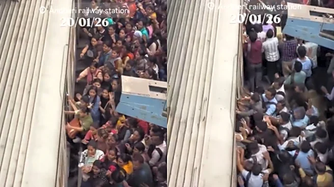 Mumbai Local Train Station Witnesses Yet Another Stampede-Like Situation | Viral Video