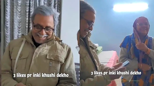 Elderly Couple’s Innocent Reaction To Getting 'Only 3 Likes' On Instagram Goes Viral | VIDEO
