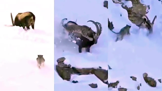 Thrilling Spiti Valley Footage: Snow Leopard’s Hunt For Ibex Goes Viral - See What Happens in the End