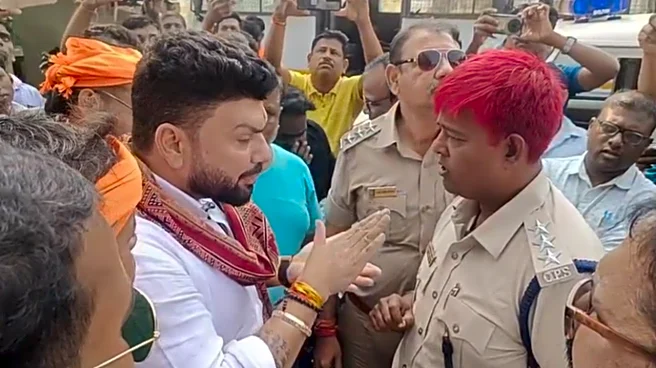 Odisha Police Officer Lands In Trouble For His ‘Red Hair Colour’! Viral Video