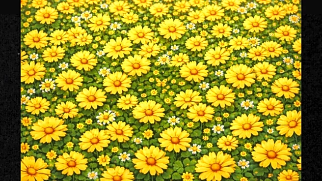 Optical Illusion: Among The Bed Of Flowers, Spot The Butterfly