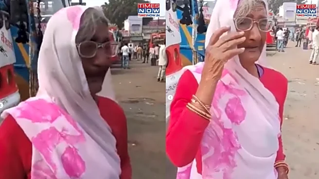 Heartbreaking Video Shows Elderly Woman Crying At Bus Station After Getting Abandoned By Son & Wife