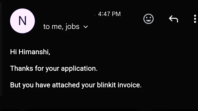 Resume Gone Wrong! Woman Sends Blinkit Invoice As Job Application, 'I Am My Own Worst Enemy'