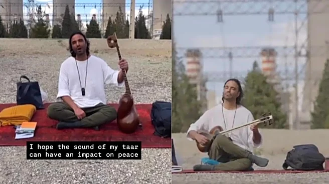 Iranian Artist Plays Music Outside Damavand Power Plant Amid Threats From Donald Trump | WATCH