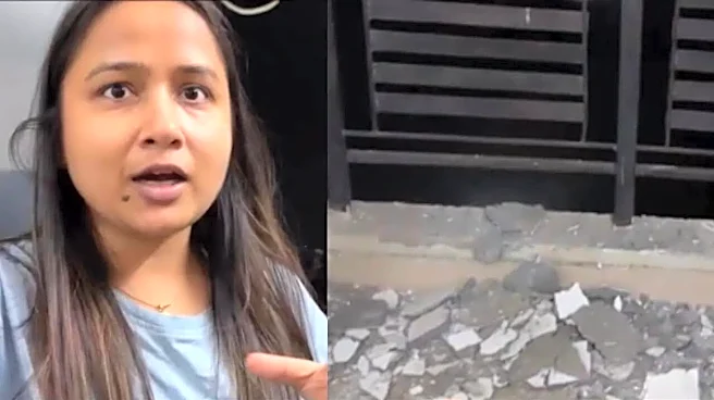 'Ye De Rahe Hai 1 Crore Mai?': Noida Woman's Ordeal After Balcony Ceiling Collapse at 2 am