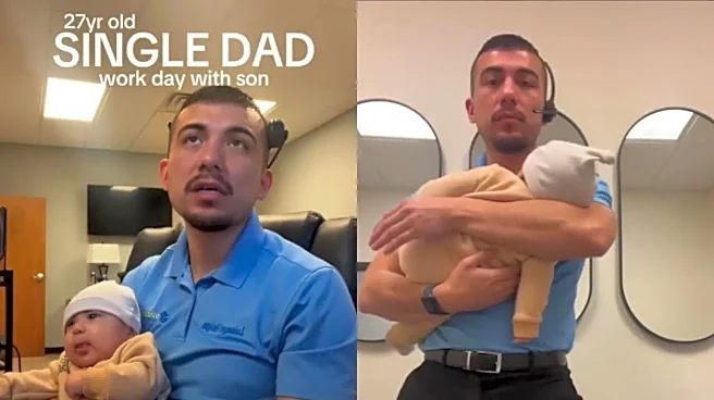 'This Little Life Is GREAT': Single Dad's Chaotic Workday With Infant Son Is Viral | WATCH
