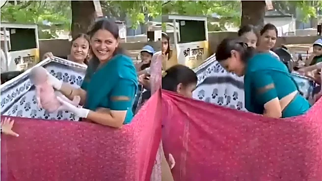 Locals Create ‘Delivery Room’ On Busy Pune Street To Save Mother, Baby | Viral Video