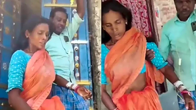 Sick Anganwadi Worker 'Forced' To Attend Duty With IV Drip In Bihar | Viral Video