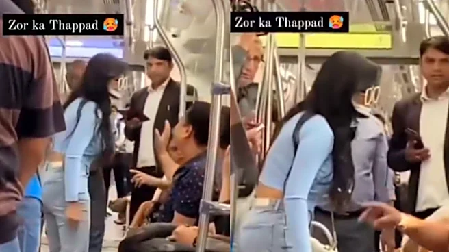 Yet Another Delhi Metro Shenanigan– Woman Slaps Man Amid Argument Over Seat