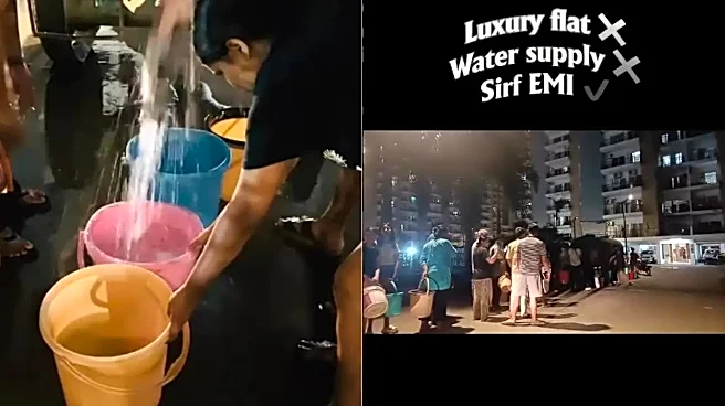 No Water In Society, Noida Residents Seen Lining Up With Buckets | Viral Video