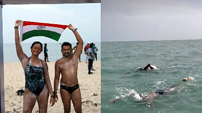 Bengaluru Couple Etches History, Swims From Sri Lanka to India Via Ram Setu Route!