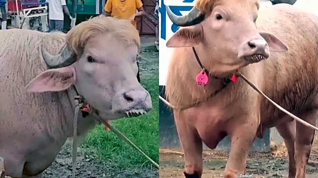 Meet ‘Donald Trump’ And ‘Netanyahu’: The Buffalo Duo Attracting Huge Crowds In Bangladesh