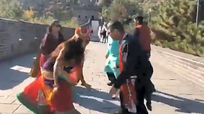 Indians Perform Garba On Great Wall Of China, Internet Can't Decide If It's 'Cultural Pride Or Cringe' | VIDEO