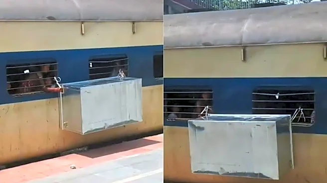 'Yeh Bihar Hai': Huge Metal Box Dangles From Train Window In Viral Video, Railways React