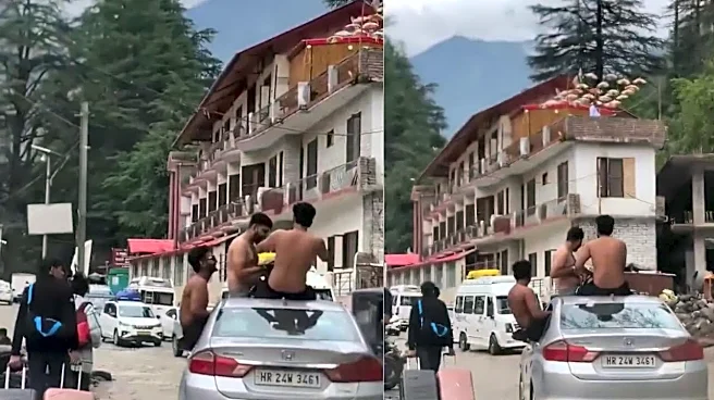 Shirtless Men Perform Dangerous Stunts On Moving Vehicle In Kasol; Viral Video Draws Criticism