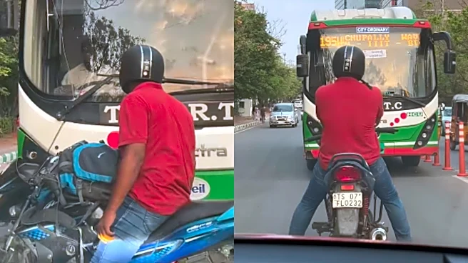 Hyderabad Biker Refuses To Budge– Confronts Bus Driving Coming From Wrong Side; VIDEO