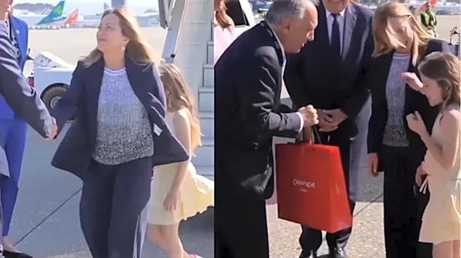 Giorgia Meloni's Camera-Shy Daughter Steals the Spotlight at G7 by Avoiding It | WATCH
