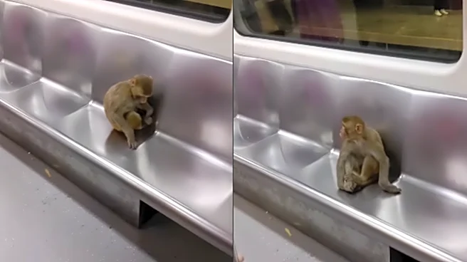 ‘Ticket Liya Hain Usne’: Internet Cracks Up As Monkey Takes Delhi Metro Ride!