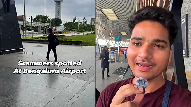 Passenger Exposes Two Scammers At Bengaluru Airport Within An Hour, One Seen Escaping In Viral Clip