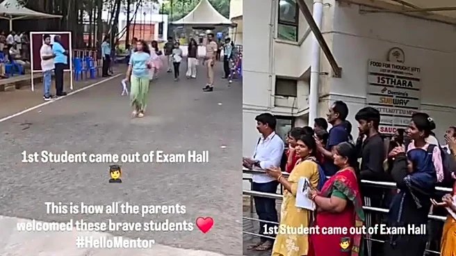 Watch: Students Walk Out Of Re-NEET Exam Halls To Thunderous Cheers From Parents