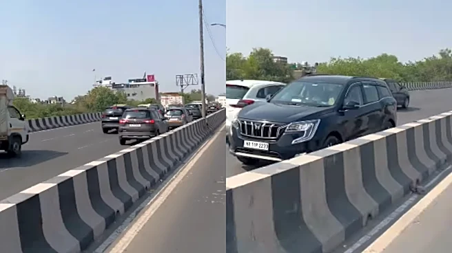 Haryana SUV Casually Speeds On Wrong Side Of Delhi Flyover; Causes Jam: VIDEO