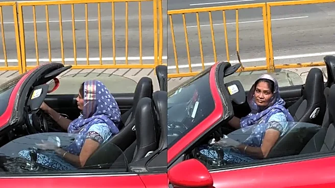 Delhi Woman In Salwar Kameez Drives Red Porsche, Internet Crowns Her 'Desi Baddie' | VIDEO