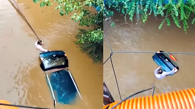 ‘Heartwrenching’: Man In Chest-Deep Floodwater Refuses To Leave Submerged Car Behind