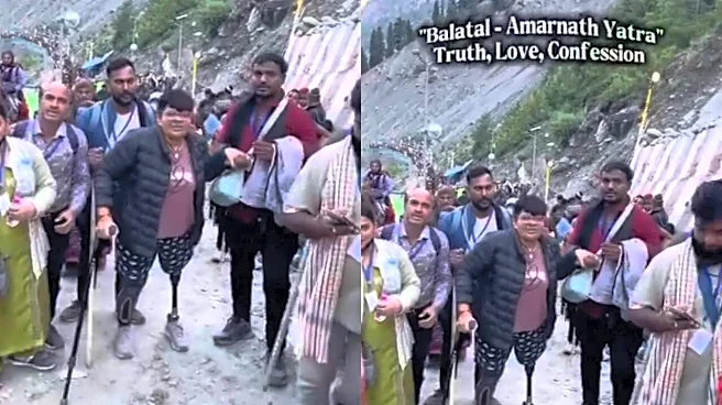 'Nothing Can Stop Her': Woman With Prosthetic Leg Completes Amarnath Trek, Internet Salutes Her